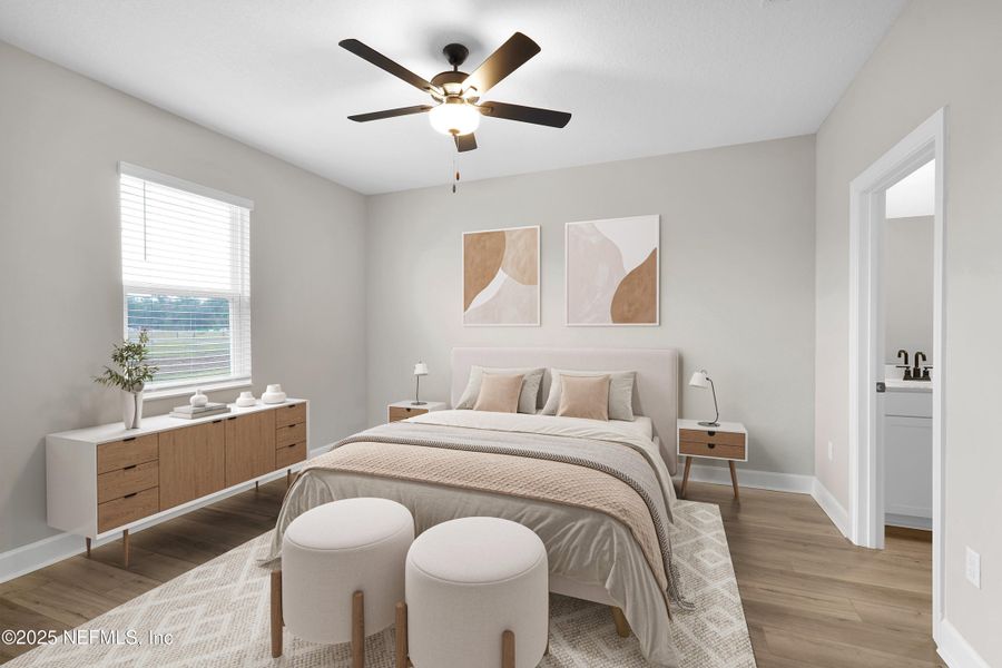 Furnished interior view inside a new home in Jennings Farm, Middleburg (Image 13).