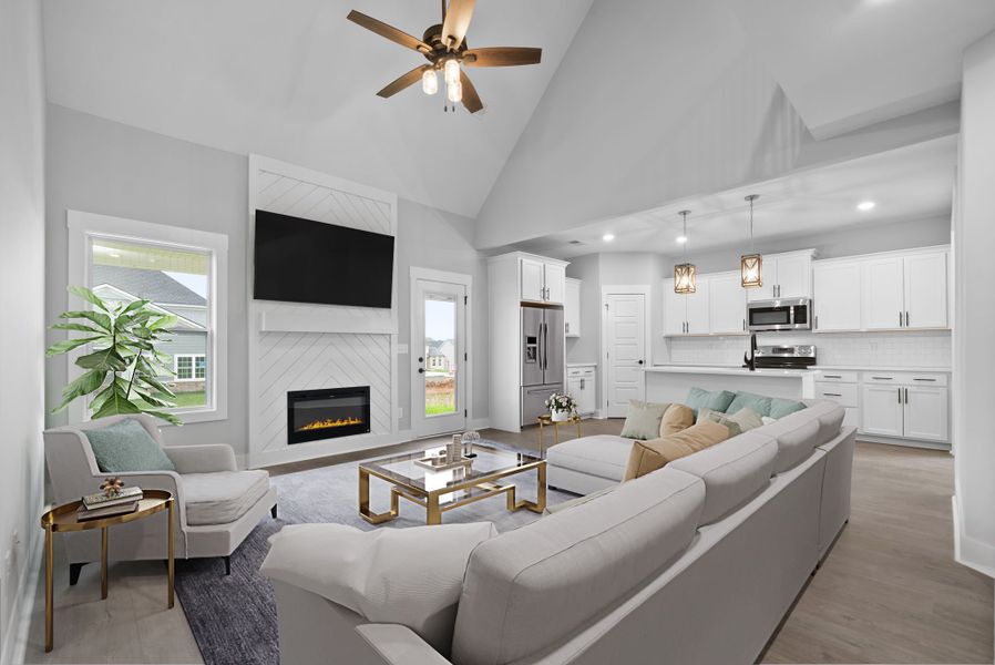 Representative furnished interior of a home built from the Aberdeen by Rockwood Homes in Park at Oliver Farm, Clarksville (Image 6).