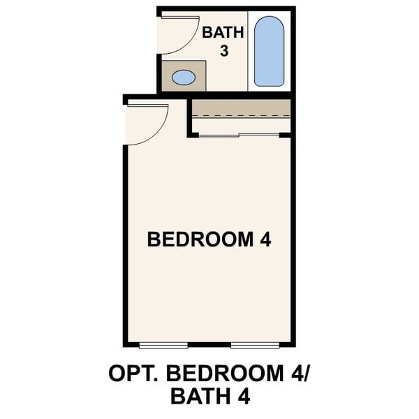 2D floor plan layout for the Oriole by Century Communities in Palomino Ranch, Maricopa, AZ (Image 4).