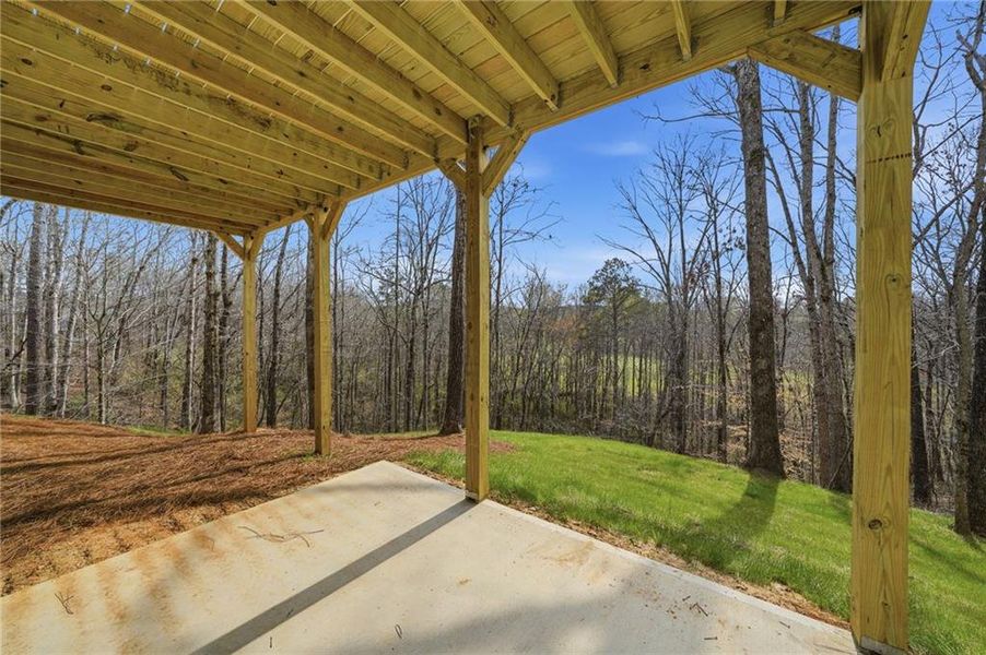 Exterior details and patio area of a home in , Ball Ground (Image 4).