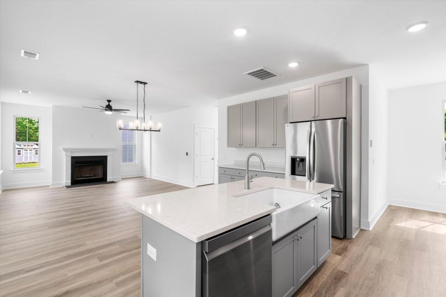 Furnished interior view inside a new home in , Charleston (Image 10).