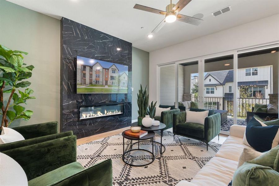 Furnished interior view inside a new home in , McKinney (Image 6). Furnished interior view inside a new home in , McKinney (Image 6).