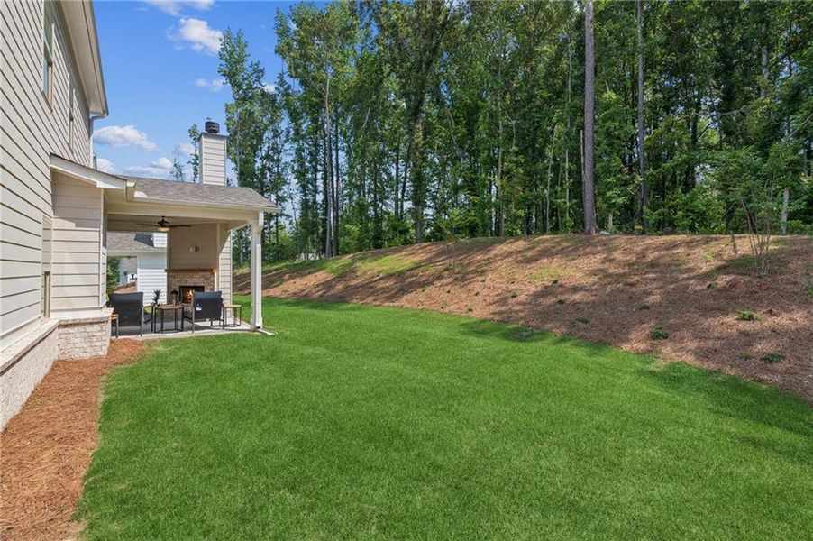 Exterior details and patio area of a home in , Flowery Branch (Image 30).