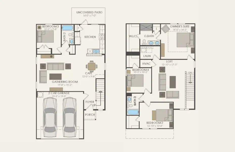 2D floor plan layout of this home in Clearhaven, Princeton, TX (Image 3).