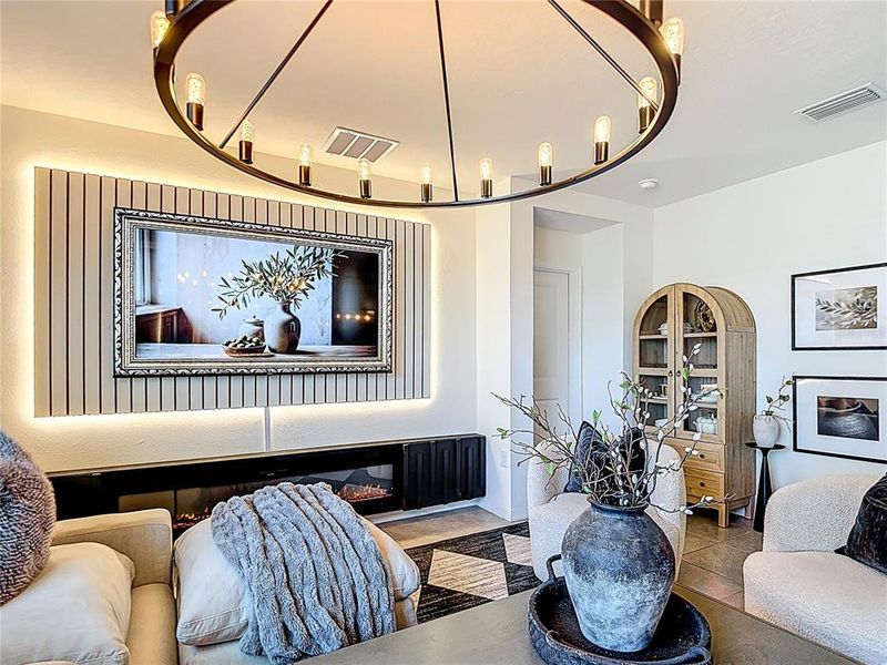 Furnished interior view inside a new home in , San Antonio (Image 37).