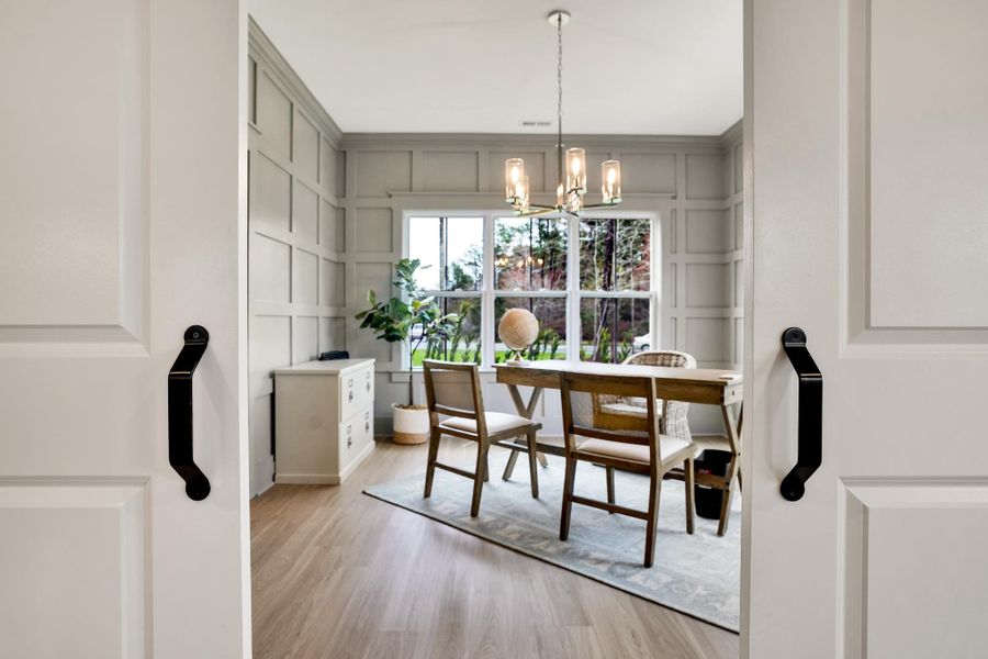 Representative furnished interior of a home built from the Harrison by Bill Clark Homes in Sidbury Landing, Wilmington (Image 34).