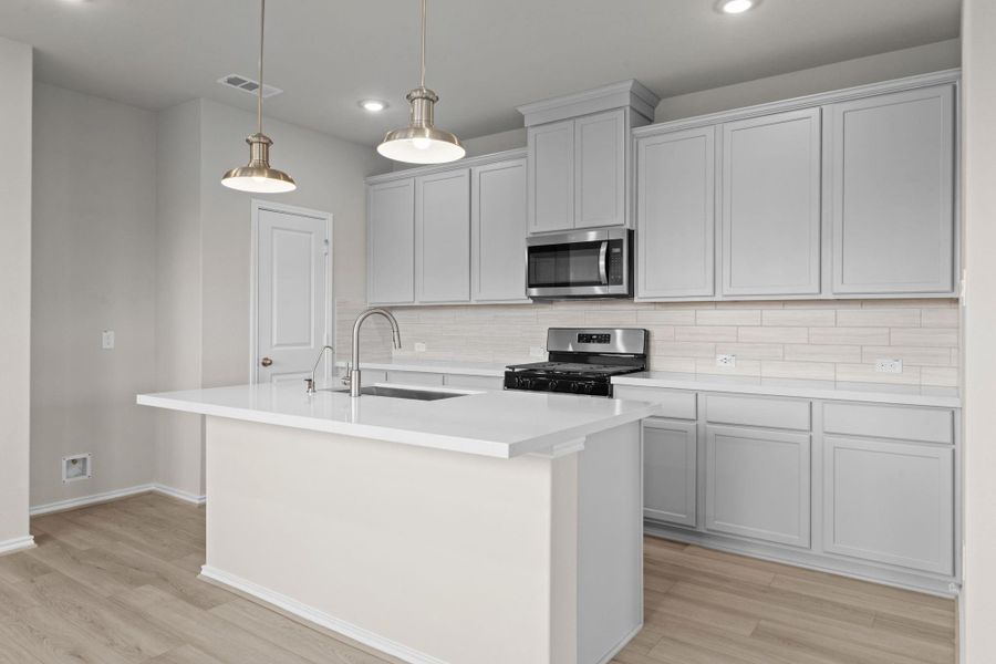 Furnished interior view inside a new home in Bridgeland, Cypress (Image 12).