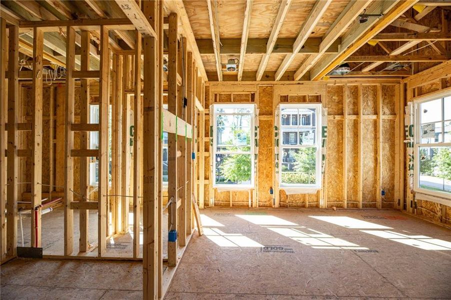 In-progress construction of a new home in , Alpharetta, GA (Image 27).