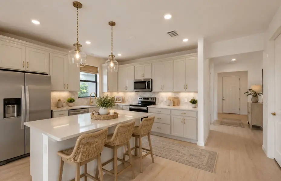 Furnished interior view inside a new home in Del Webb Naples, Ave Maria (Image 6).