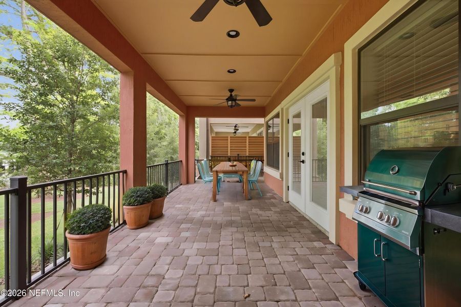 Exterior details and patio area of a home in , Jacksonville (Image 27).