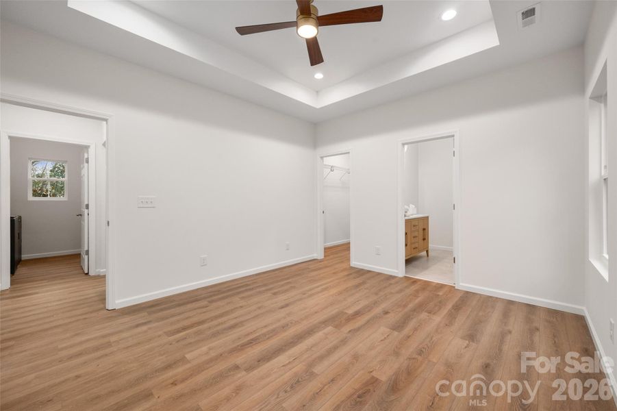 Tray Ceiling in Primary Bdrm