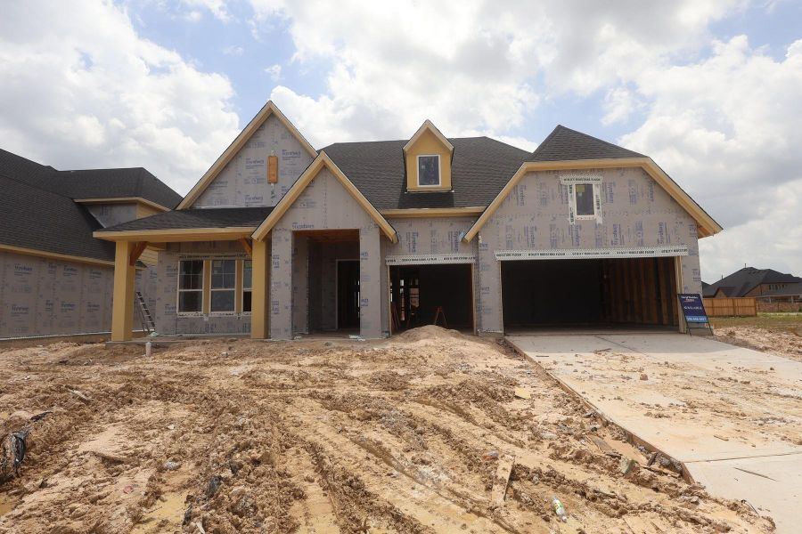 In-progress construction of a new home in Dunham Pointe - Parkview Collection, Cypress, TX (Image 4). In-progress construction of a new home in Dunham Pointe - Parkview Collection, Cypress, TX (Image 4).