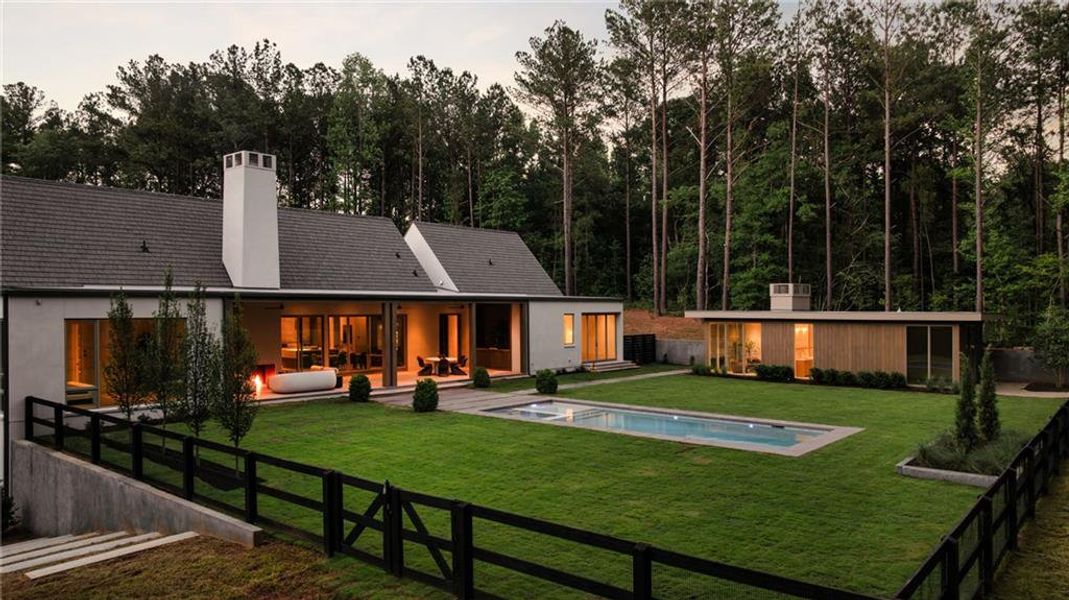 Exterior details and patio area of a home in , Chattahoochee Hills (Image 3). Exterior details and patio area of a home in , Chattahoochee Hills (Image 3).