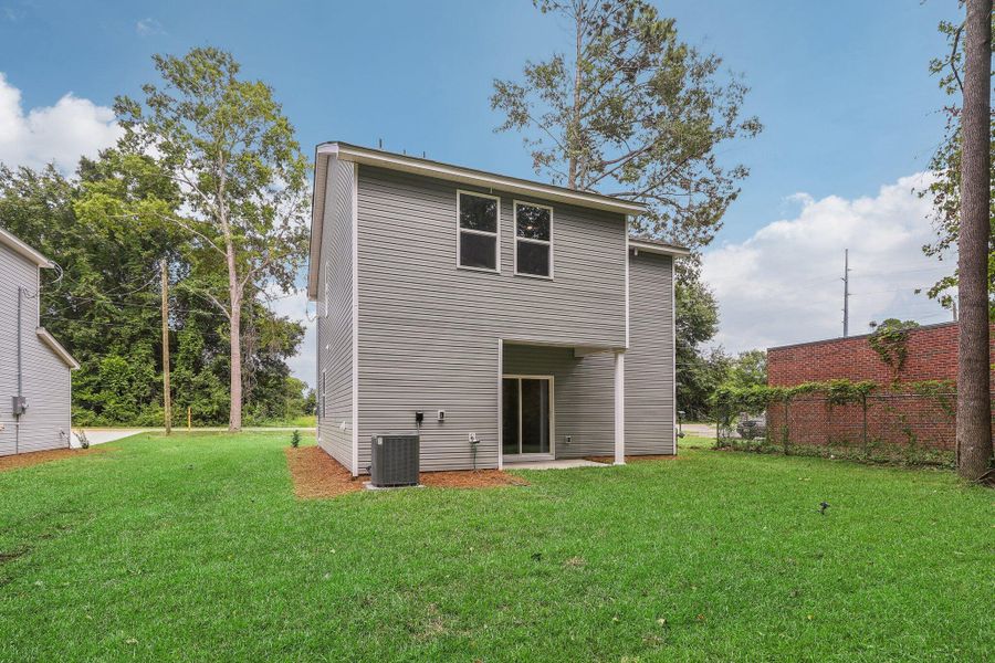 Exterior details and patio area of a home in Founder's Park, Lincolnville (Image 17). Exterior details and patio area of a home in Founder's Park, Lincolnville (Image 17).