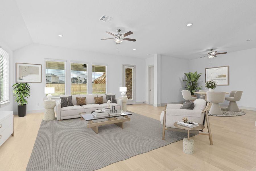 Furnished interior view inside a new home in Alexander, Pearland (Image 10). Furnished interior view inside a new home in Alexander, Pearland (Image 10).