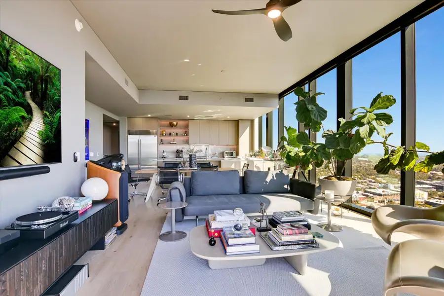 Furnished interior view inside a new home in The Modern Austin Residences, Austin (Image 16). Furnished interior view inside a new home in The Modern Austin Residences, Austin (Image 16).