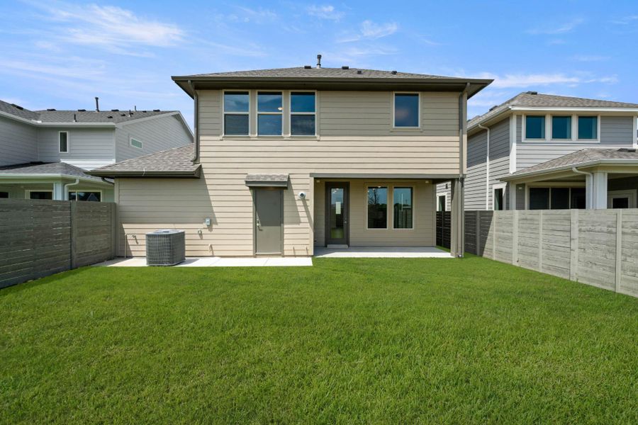 Front exterior of a new home in Garden Collection at Harvest, Argyle, TX, highlighting curb appeal (Image 15). Front exterior of a new home in Garden Collection at Harvest, Argyle, TX, highlighting curb appeal (Image 15).