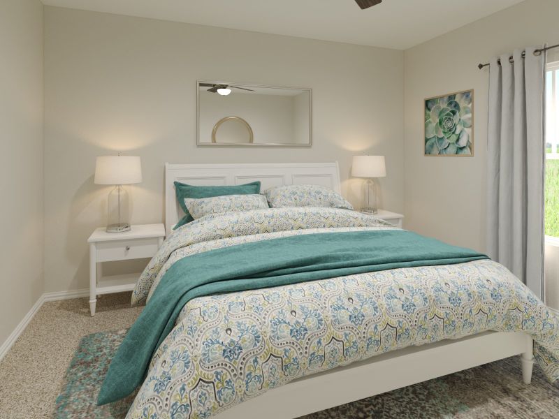 Furnished interior view inside a new home in Cibolo Hills West - Spring Series, Fort Worth (Image 6). Furnished interior view inside a new home in Cibolo Hills West - Spring Series, Fort Worth (Image 6).