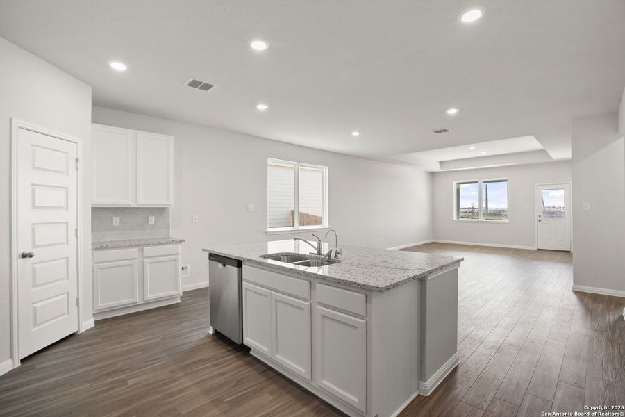 Furnished interior view inside a new home in Hunters Ranch, San Antonio (Image 11).