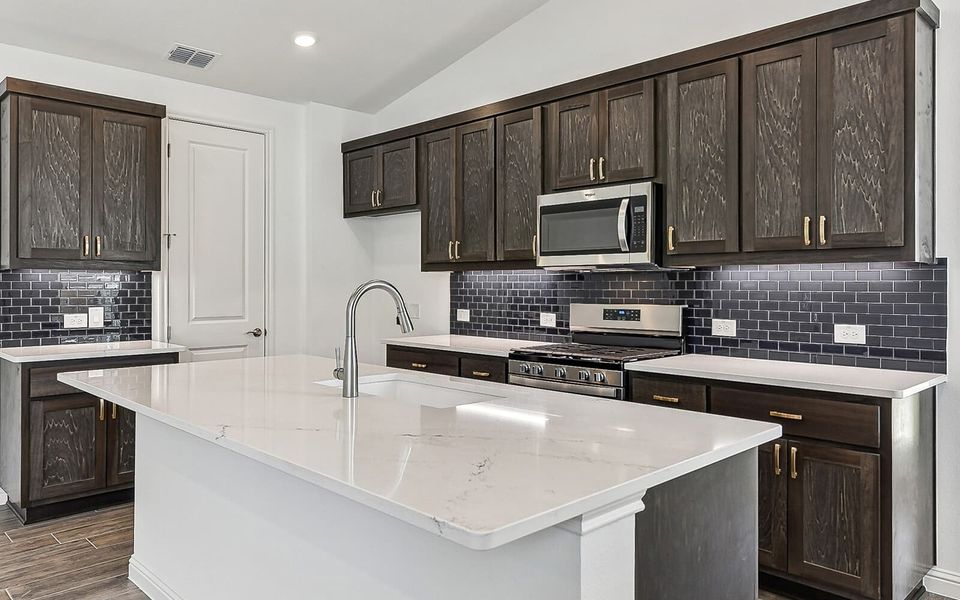 Representative furnished interior of a home built from the Newberry by Brookfield Residential in Traditional at Kissing Tree, San Marcos (Image 8).