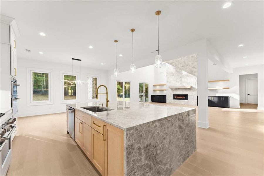 Furnished interior view inside a new home in , Hoschton (Image 44).