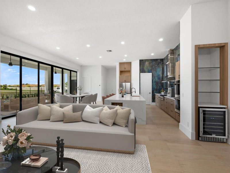 Furnished interior view inside a new home in , Port St. Lucie (Image 13).