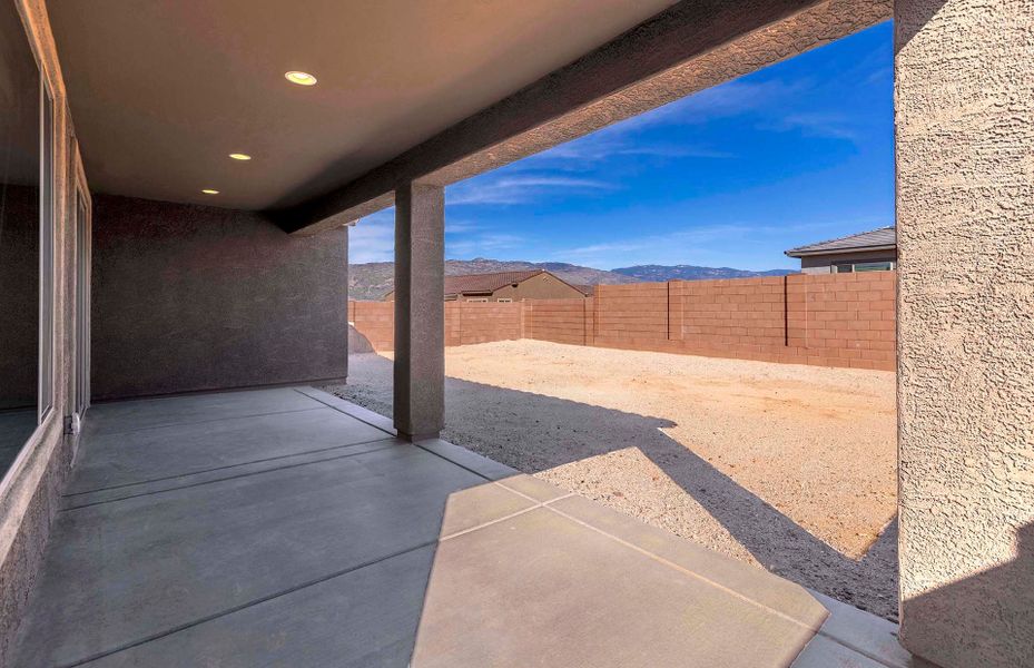 Exterior details and patio area of a home in Del Webb at Rocking K, Tucson (Image 18). Exterior details and patio area of a home in Del Webb at Rocking K, Tucson (Image 18).