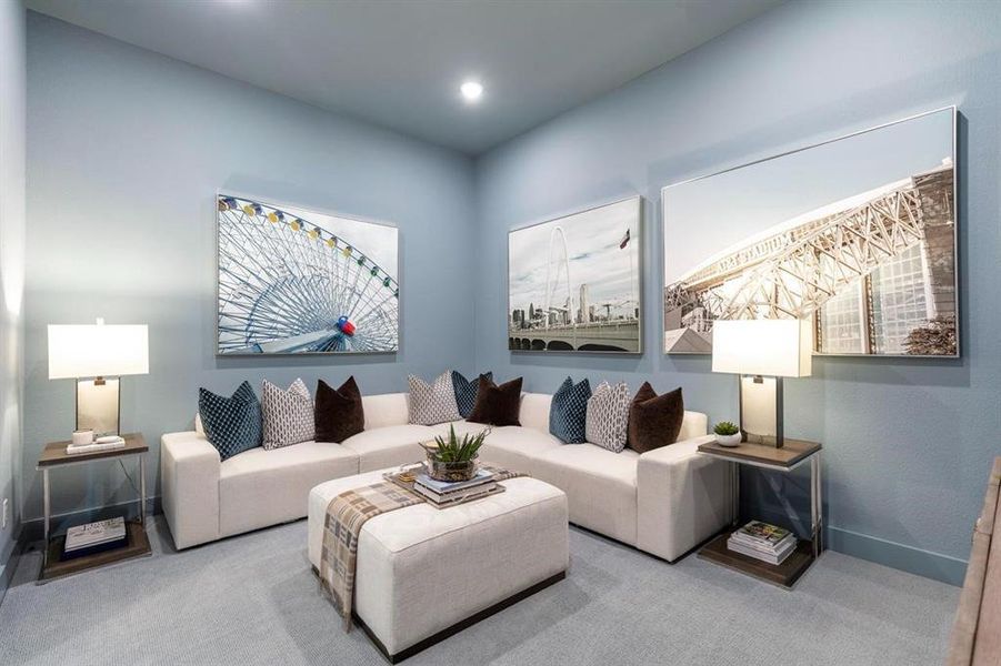 Furnished interior view inside a new home in Trinity Falls, McKinney (Image 17).