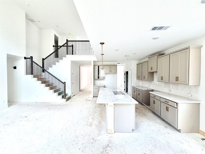 Furnished interior view inside a new home in Cedar Pointe, Crosby (Image 7).
