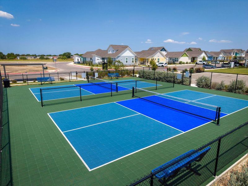Professional outdoor courts offer excellent recreational opportunities within the community. Professional outdoor courts offer excellent recreational opportunities within the community.