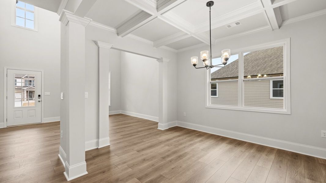 Representative unfurnished interior of a home built from the Grayson by D.R. Horton in Thalley Creek Estates, Cumming (Image 17). Representative unfurnished interior of a home built from the Grayson by D.R. Horton in Thalley Creek Estates, Cumming (Image 17).