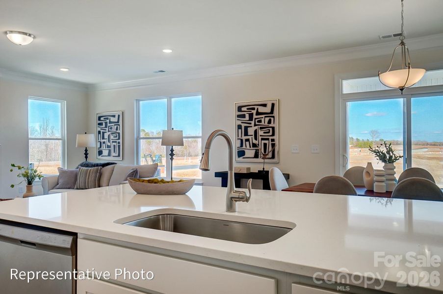 Furnished interior view inside a new home in Ashton Park, Monroe (Image 7).