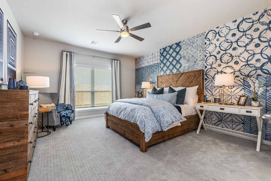Furnished interior view inside a new home in Southern Pointe, College Station (Image 8). Furnished interior view inside a new home in Southern Pointe, College Station (Image 8).