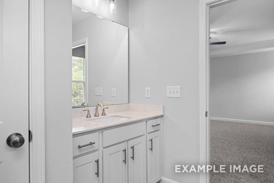 Representative furnished interior of a home built from the The Preston A by Davidson Homes LLC in Wendell Ridge, Wendell (Image 30).