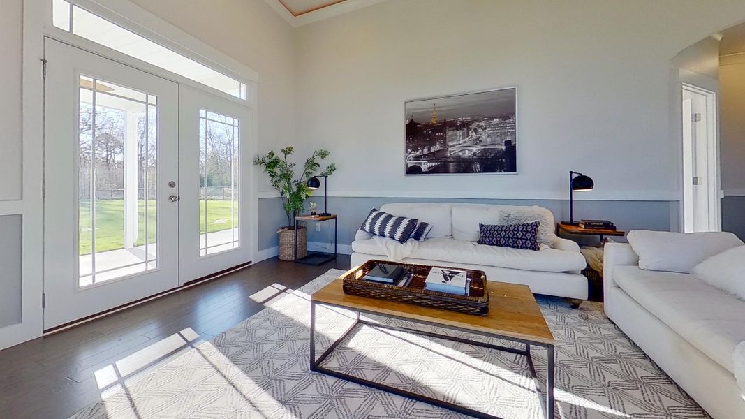Representative furnished interior of a home built from the Addington by Enchanted Homes in Davis Heights, Inman (Image 14).