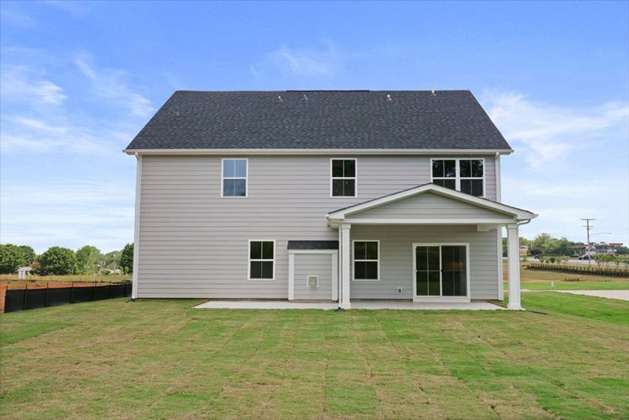 Front exterior of a new home in Stillwood Farms, Easley, SC, highlighting curb appeal (Image 2).