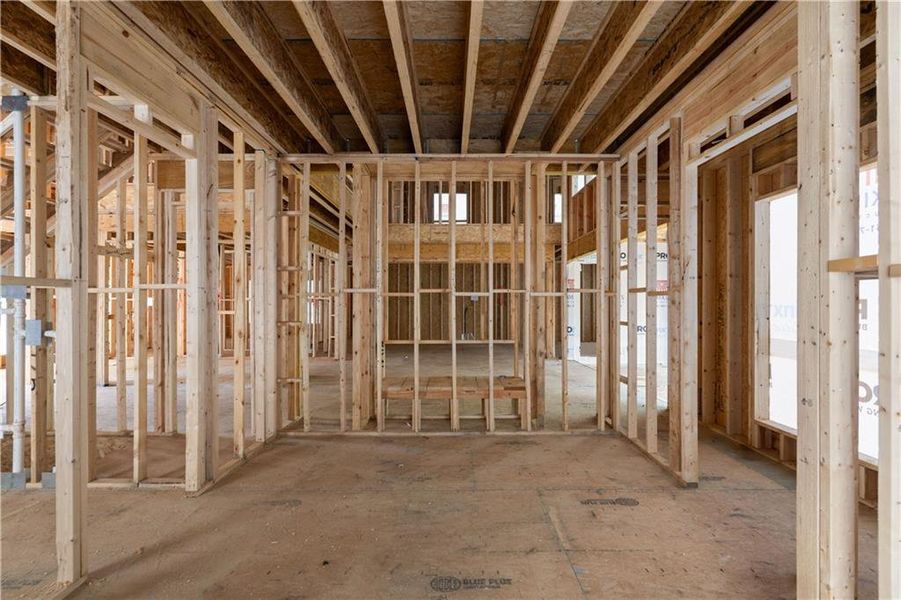 In-progress construction of a new home in , Fairburn, GA (Image 44).