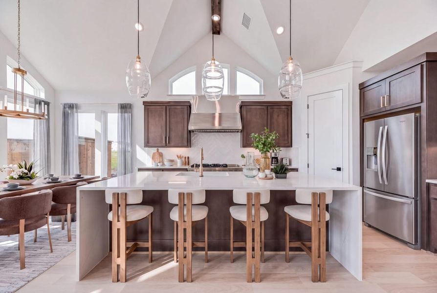 Furnished interior view inside a new home in Park Place, Prosper (Image 14).