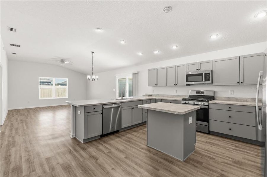 Furnished interior view inside a new home in , The Villages (Image 11).