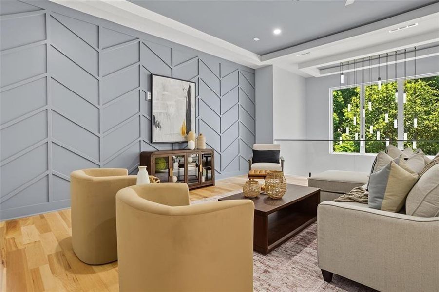 Furnished interior view inside a new home in , Marietta (Image 41).