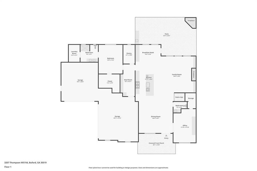 2D floor plan layout of this home in , Grayson, GA (Image 6).