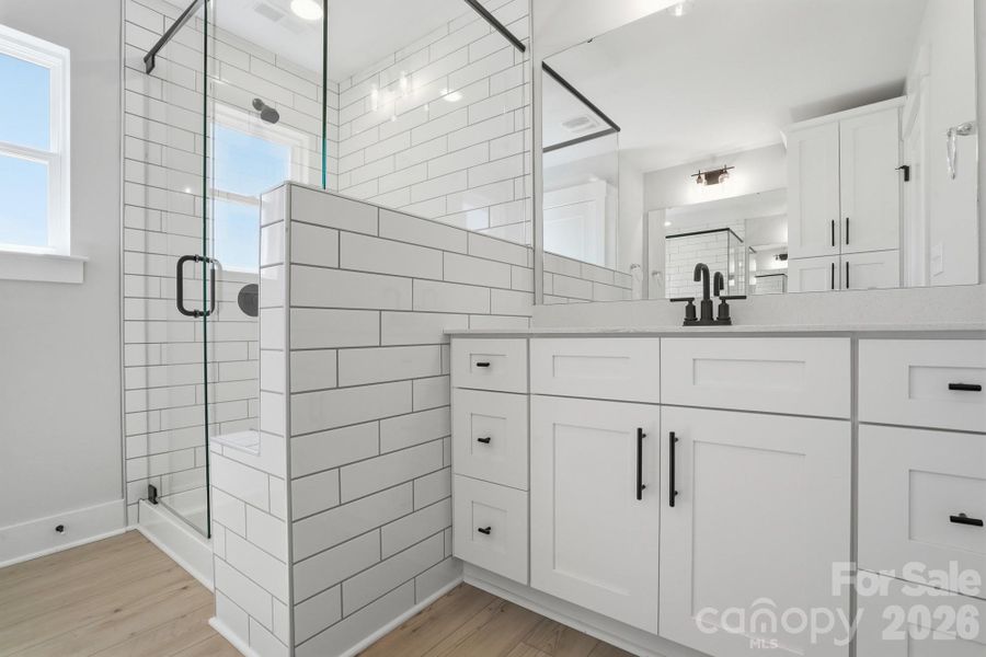 Furnished interior view inside a new home in Blythe Mill Townhomes, Waxhaw (Image 11).