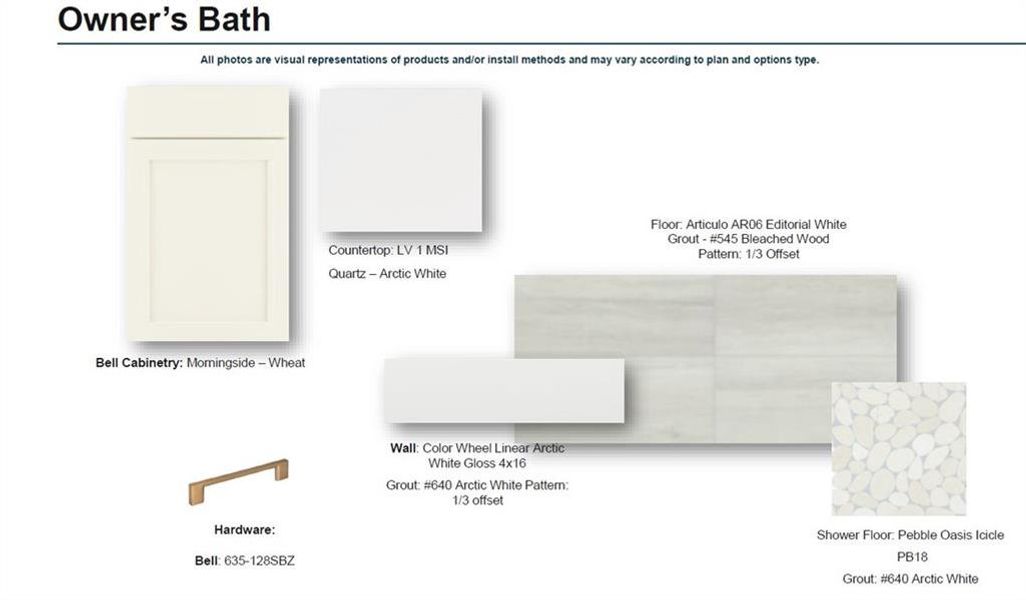 Sample of building materials used in homes in Ward's Crossing Townhomes, Johns Creek (Image 40).