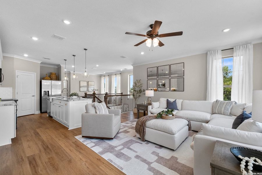 Furnished interior view inside a new home in Friedrich Hill, San Antonio (Image 5).