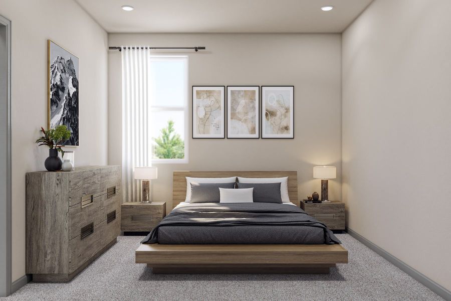 Representative furnished interior of a home built from the 4 by Tri Pointe Homes in Sugar Mill Village, Longmont (Image 44).