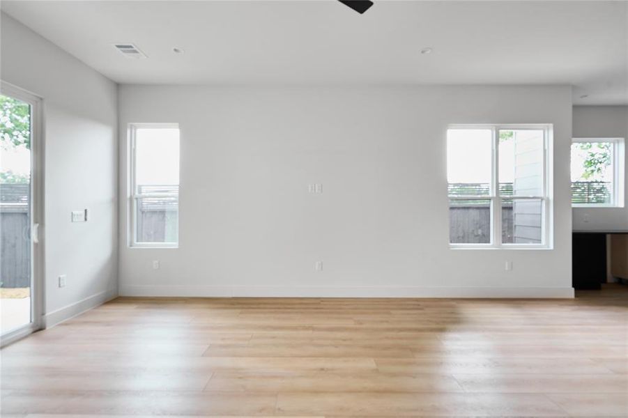 Wide open space in living room