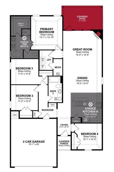 Beazer Homes Verandah Brooks Floorplan.