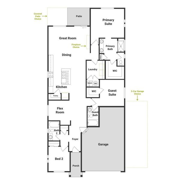 2D floor plan layout of this home in The Reserve at Green Valley Ranch Aurora, Aurora, CO (Image 2). 2D floor plan layout of this home in The Reserve at Green Valley Ranch Aurora, Aurora, CO (Image 2).