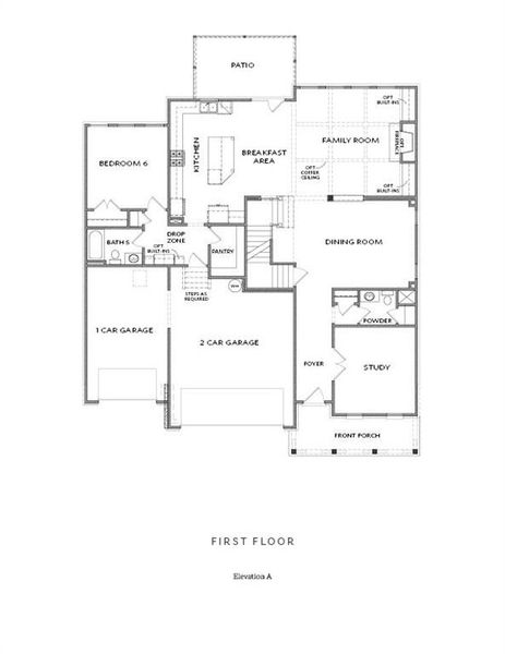 2D floor plan layout of this home in Knollwood, Johns Creek, GA (Image 3).