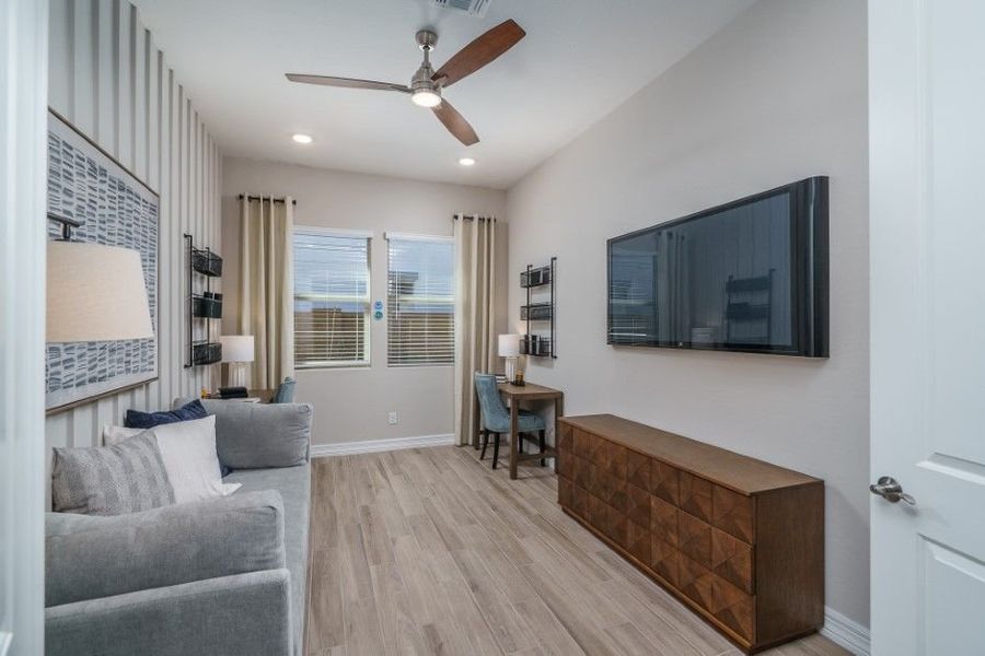 Furnished interior view inside a new home in The Ridge at Sienna Hills, Buckeye (Image 28).